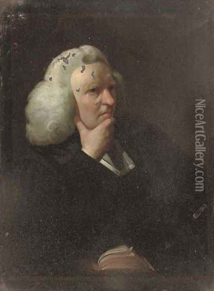 Portrait of the Revd. Zachariah Mudge (1694-1769) Oil Painting - Sir Joshua Reynolds