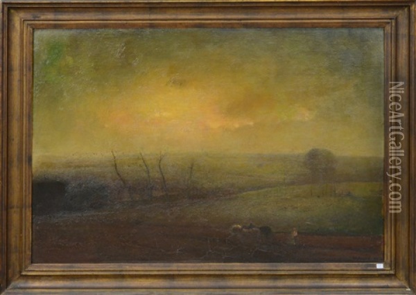 Paysage Brabancon Oil Painting - Ernest Welvaert