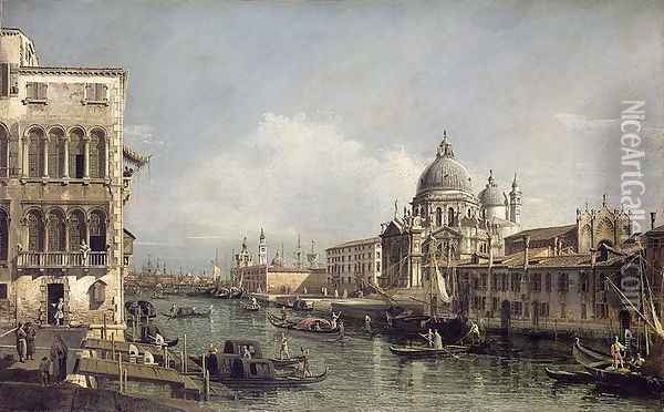 Entrance to the Grand Canal, Venice Oil Painting - Bernardo Bellotto