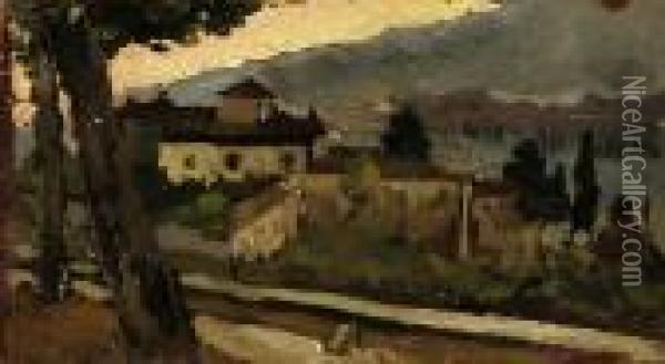 Vecchio Borgo Oil Painting - Ruggero Panerai