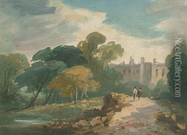 Hampstead Heath Oil Painting - William George Jennings