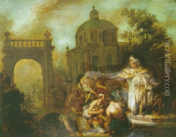 Joseph Reconnu Par Ses Freres Oil Painting - Johann Conrad Seekatz