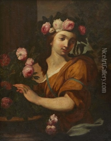 Flora Oil Painting - Carlo Maratta