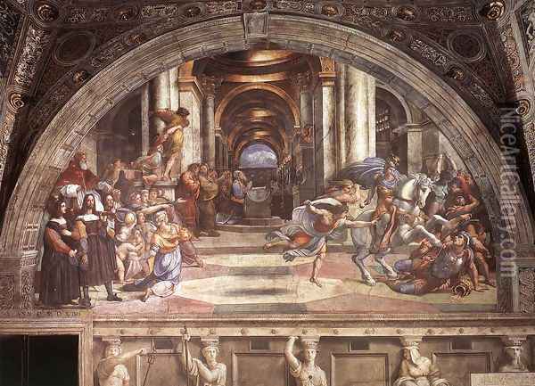Stanze Vaticane 7 Oil Painting - Raphael