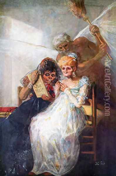 Time Oil Painting - Francisco De Goya y Lucientes