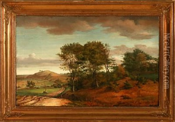 Autumn Landscape Oil Painting - Frederik Christian Lund