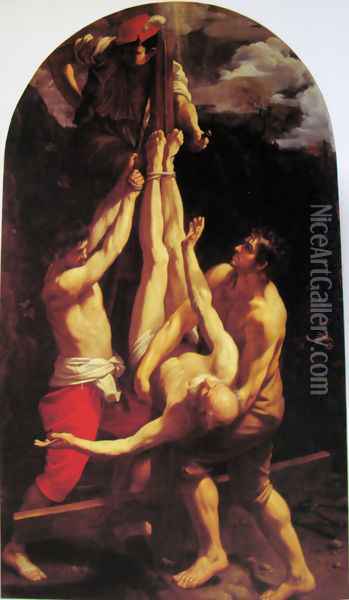 Crucifixion of St. Peter Oil Painting - Guido Reni