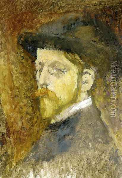Self Portrait IV Oil Painting - Georges Lemmen