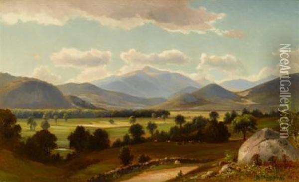 Conway Meadows And Mt. Washington Oil Painting - Benjamin Champney