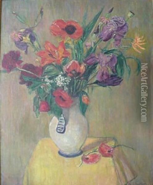 Floral Still-life Oil Painting - Eduard (david) Einschlag