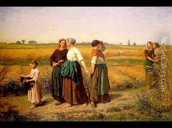 The Reapers Oil Painting - Jules Breton