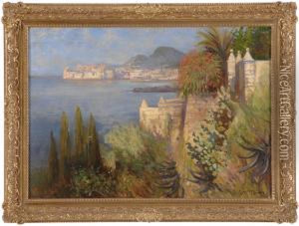 Ansicht Von Dubrovnik. Oil Painting - Imre Gergely