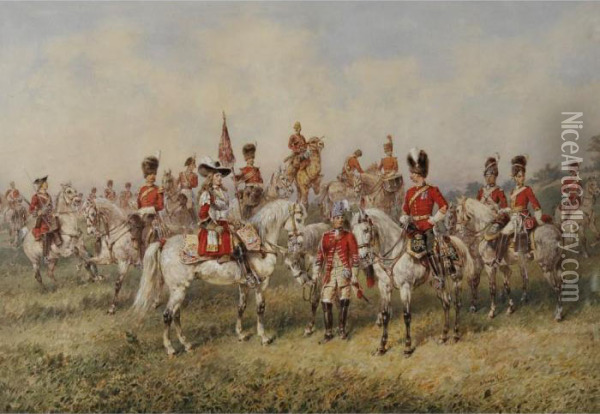 The Royal Scots Greys Oil Painting - Orlando Norie