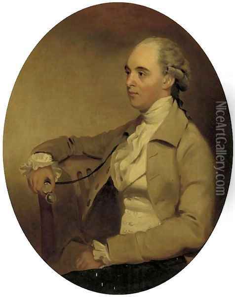 Portrait of a gentleman Oil Painting - Henry Walton