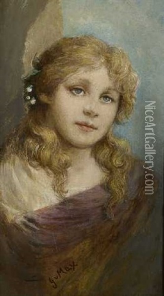 Madchen Oil Painting - Gabriel von Max