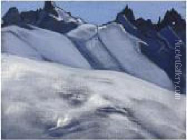 Himalayas Oil Painting - Nicolaj Konstantinov Roerich