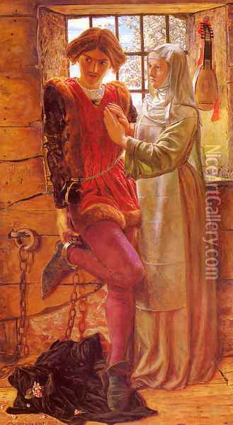 Claudio and Isabella Oil Painting - William Holman Hunt