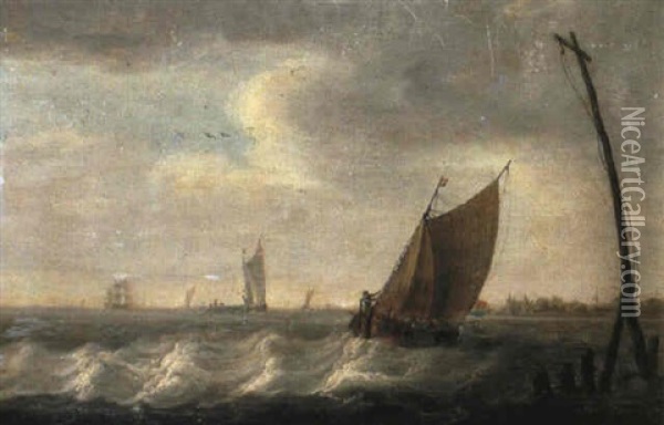 Marine Oil Painting - Pieter Mulier the Elder