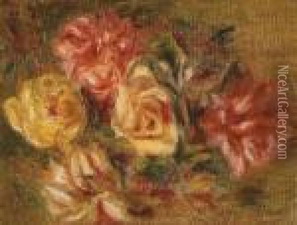 Roses Oil Painting - Pierre Auguste Renoir