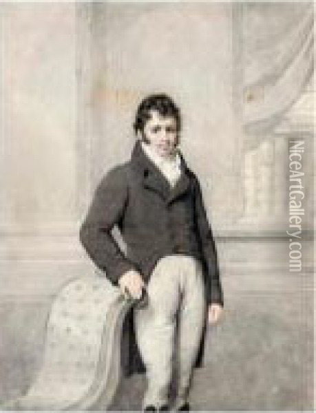 Portrait Of John Duff Oil Painting - Henry Edridge