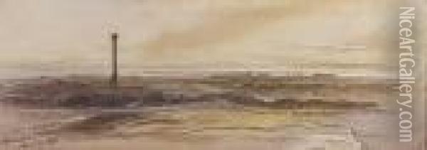 Looking Towards Alexandria, Egypt Oil Painting - Edward Lear