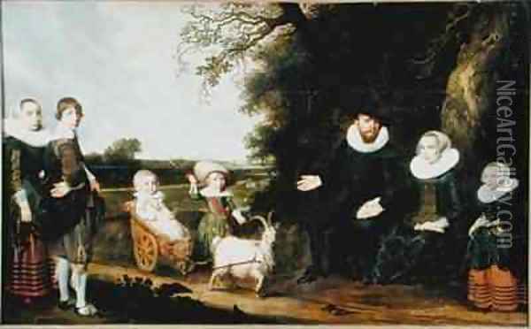 Portrait of the Artists Family Oil Painting - Jacob Gerritsz. Cuyp