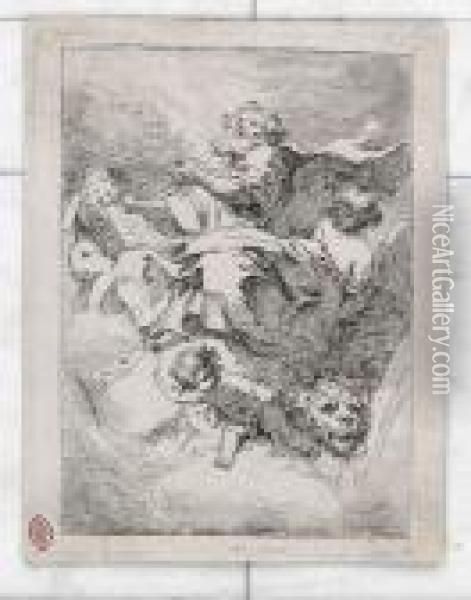 Saint Mark Oil Painting - Jean-Honore Fragonard