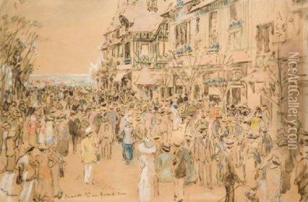 La Rue Gontat Oil Painting - Pierre Chapuis