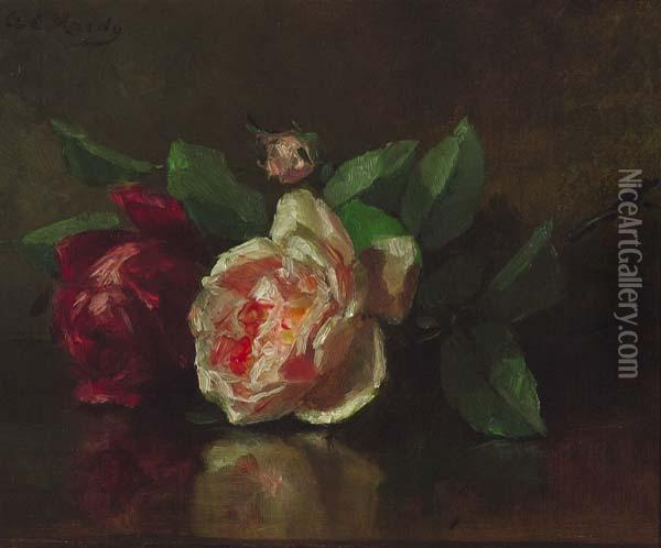 ''roses'' Oil Painting - Anna Elizabeth Hardy