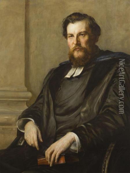 Portrait Of A Lawyer Oil Painting - John Pettie