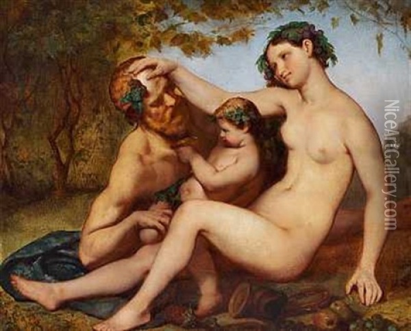 Mars, Venus Og Amor Oil Painting - Henri Camille Danger