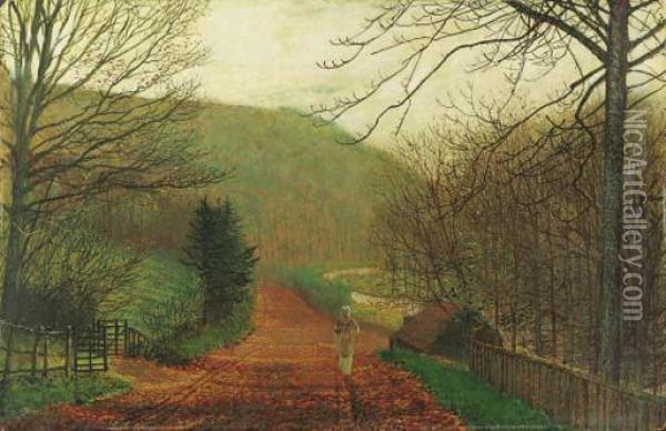 Forge Valley, Scarborough Oil Painting - John Atkinson Grimshaw