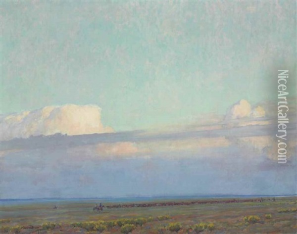 The Prairie Oil Painting - Maynard Dixon