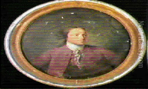 Portrait Of Horace Walpole, Later 1st Earl Of Orford Oil Painting - Thomas Gaugain