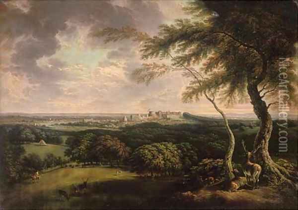 Windsor and Eaton from St. Leonards Oil Painting - Joseph Constantine Stadler
