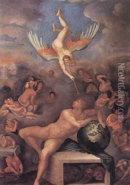 Allegory of Human Life 1570 Oil Painting - Alessandro Allori