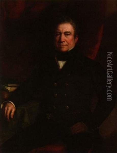 Joseph Hume Oil Painting - George Peter Alexander Healy