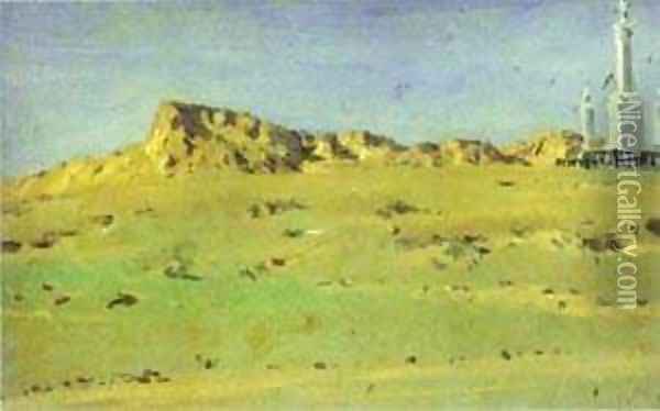 Corner Of The Turkish Redoubt 1877 Oil Painting - Vasili Vasilyevich Vereshchagin