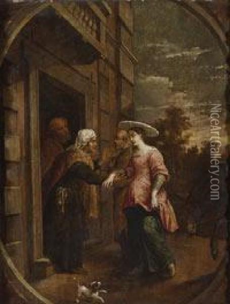 Visitacion Oil Painting - David The Younger Teniers