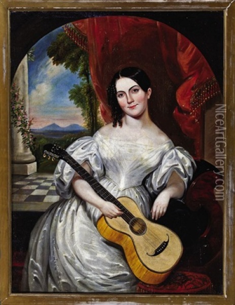 Maria Rosalie Henry, 1818-1897, (grandmother Of Virginia Statesman Patrick Henry) Oil Painting - George Esten Cooke