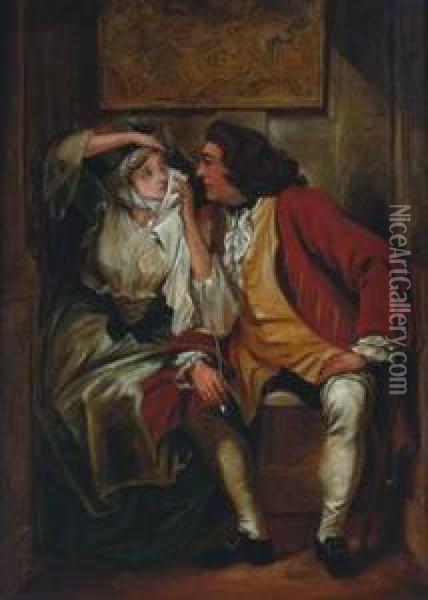 Uncle Toby And The Widow Oil Painting - Charles Robert Leslie