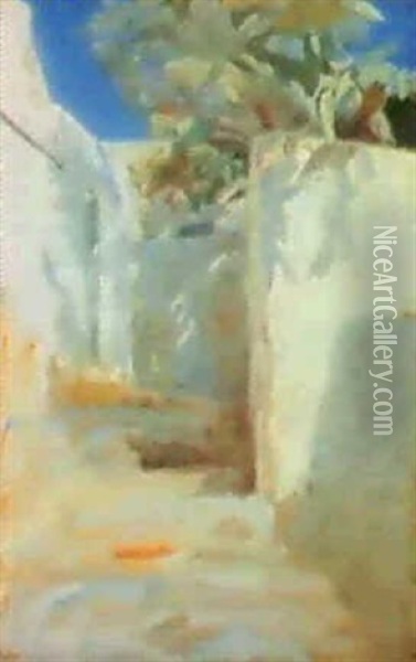 Studie Fra Anacapri Oil Painting - Peder Severin Kroyer