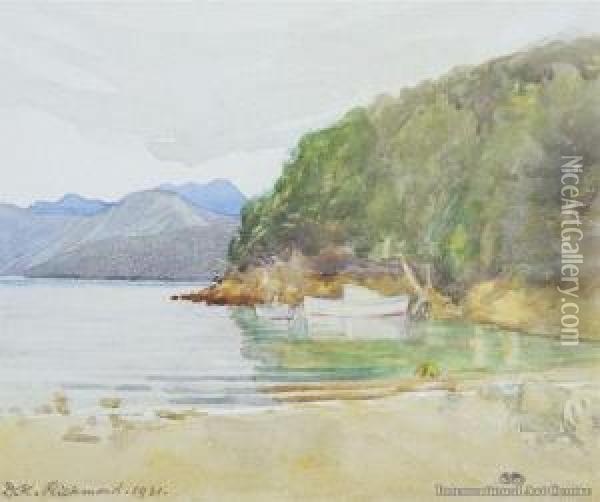 Brose Bay, Akaroa Oil Painting - Dorothy Kate Richmond
