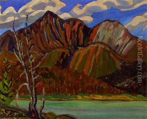 Canadian Rockies Scene Oil Painting - Sir Frederick Grant Banting