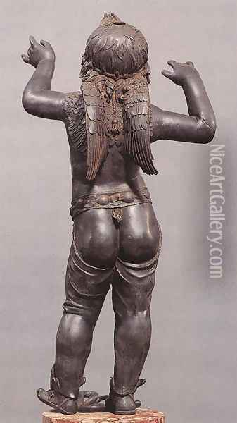 Allegoric Figure of a Boy (Atys), rear view Oil Painting - Donatello