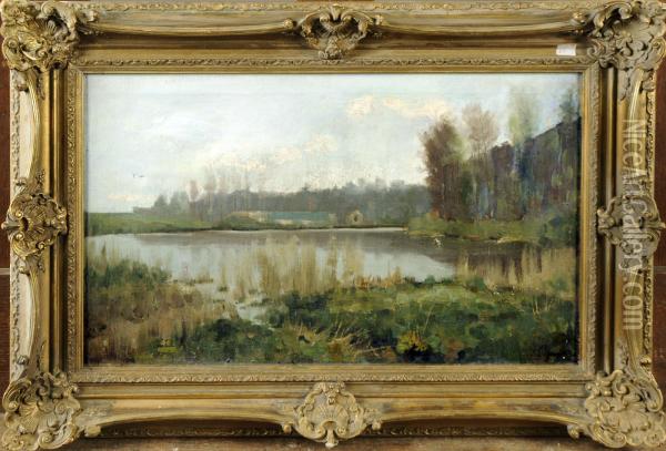 Etang Arbore Oil Painting - Jean-Baptiste De Greef
