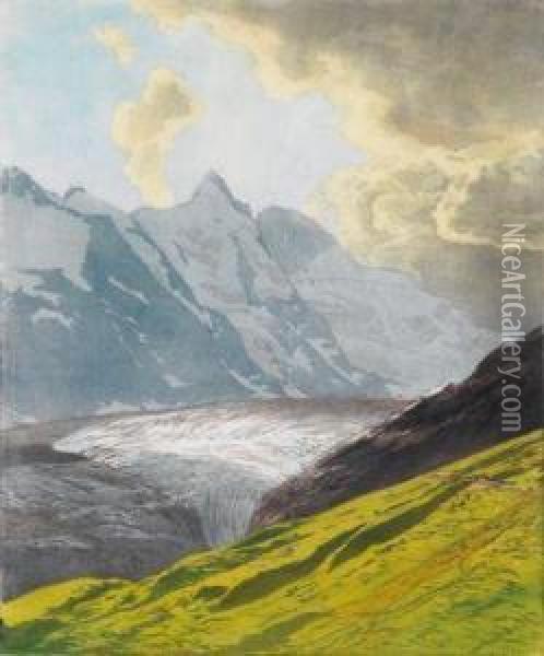 Im Hochgebirge Oil Painting - Hans Frank