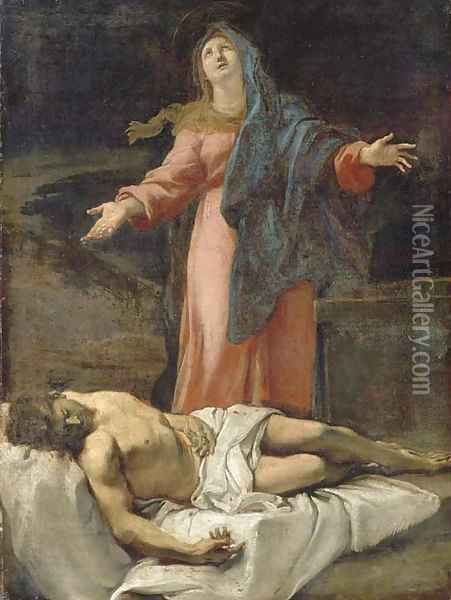 The Pieta Oil Painting - French School