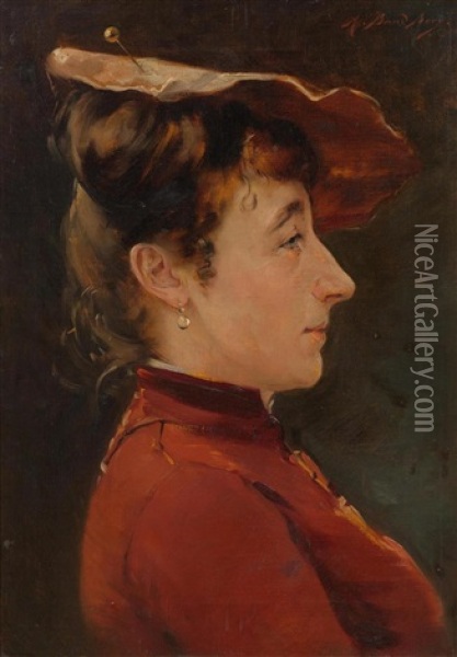Frauenbildnis Oil Painting - Auguste Baud-Bovy