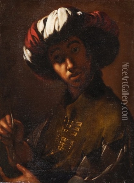 Portrait Eines Orientalen Oil Painting - Francesco del Cairo